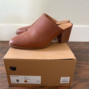 J. Crew Women's Brown Heeled Mules